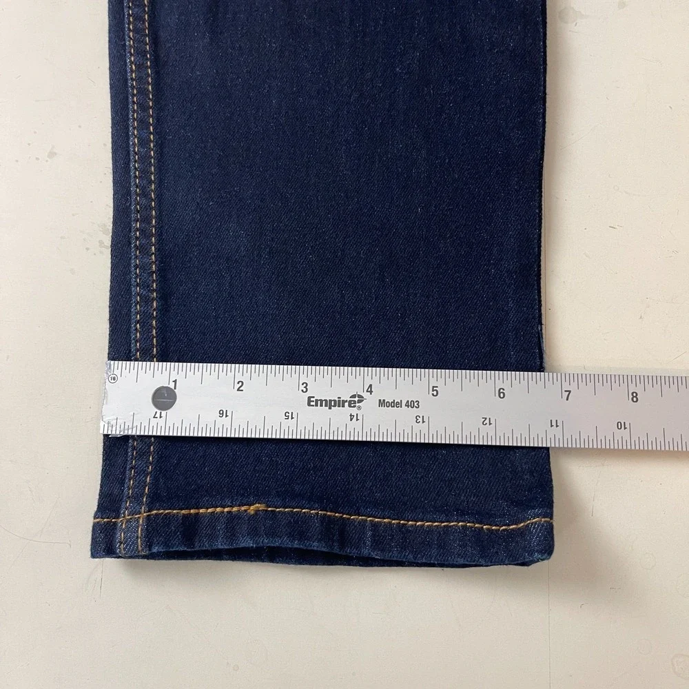 Levis Jeans Mens 38x32 Blue 512 Slim Taper Dark Indigo Denim Minimalist Preppy